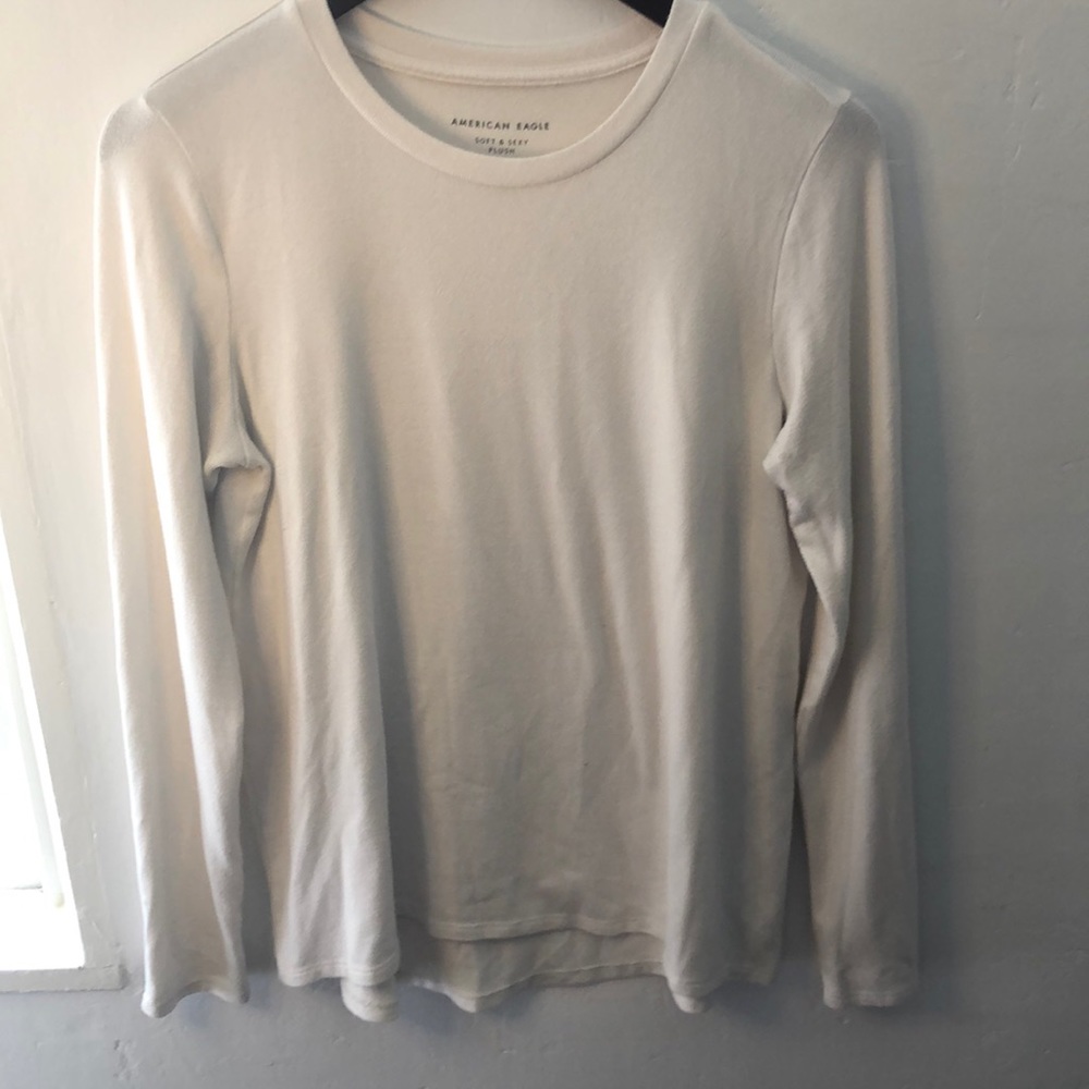 Soft White Long Sleeve Top